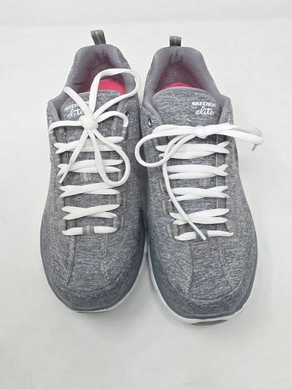 Skechers Flex Elite 11863 Sneakers Shoes Womens 9 Silver Gray Memory Foam